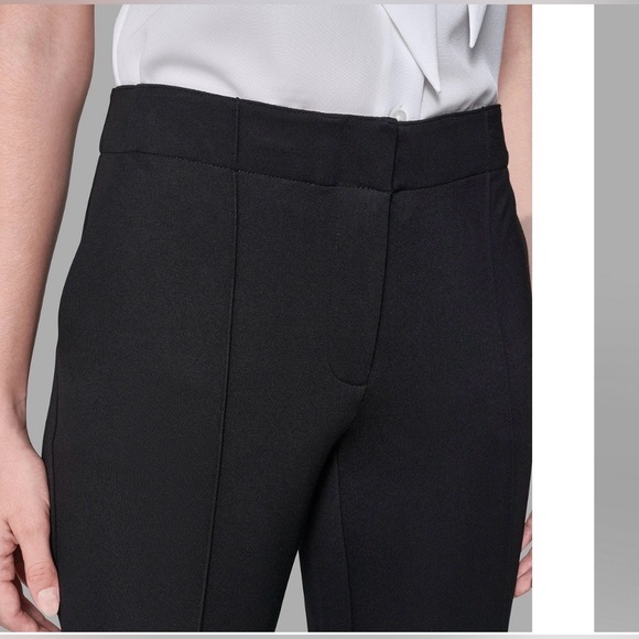 Karl Lagerfeld Black Ankle Straight Maxi Pants - Picture 5 of 9